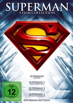 Superman 1 - 5 BOX (DVD) Film-Collection 5DVDs - Universal Pic