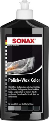 Sonax Polish + Wax Color schwarz 500 ml | Politur