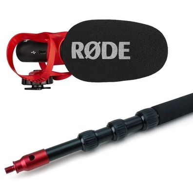 Rode Mikrofon Videomic Go II Helix Richtmikrofon mit Boompole