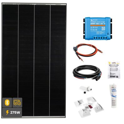 275W Black Wohnmobil Solaranlage SOLA Frame weiß