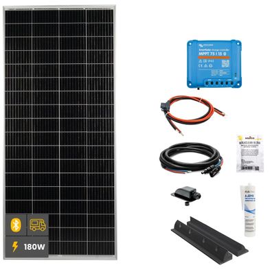 180W Mono Wohnmobil Solaranlage SOLA Frame schwarz