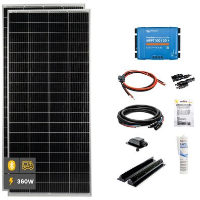 360W Mono Wohnmobil Solaranlage SOLA Frame schwarz