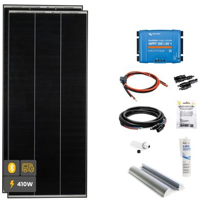 410W Black Wohnmobil Solaranlage SOLA Frame weiß