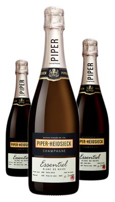 3 x Piper-Heidsieck Champagner Blanc de Noirs Essentiel Extra Brut