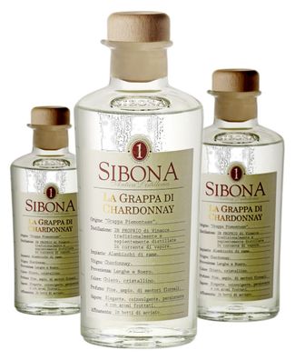 3 x Sibona Grappa di Chardonnay