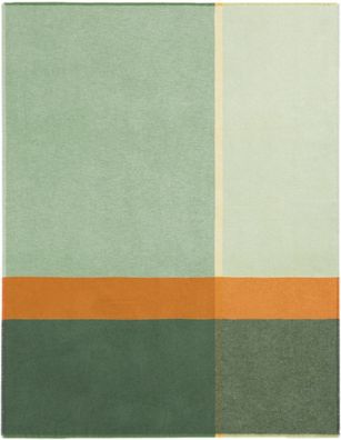 Biederlack Plaid mit Fransen Great Green Größe 130x170cm