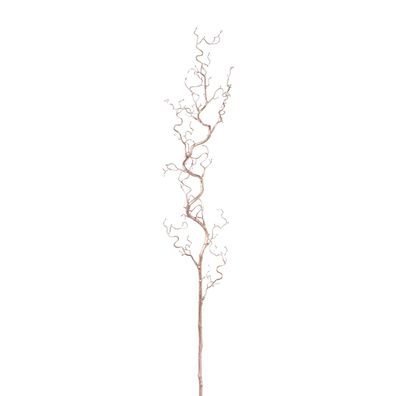 2er Set Korkenzieherast 125 cm in Rosa & Champagner, Deko