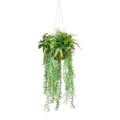 Dekokugel aus Kunststoff 30x80 cm, grün – elegante Kunstpflanze