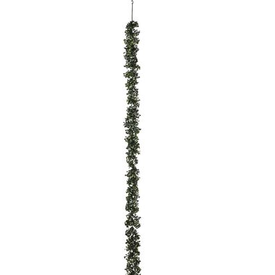 2er Set Buchsbaumgirlande 150 cm – Grüne Kunstpflanzen Deko