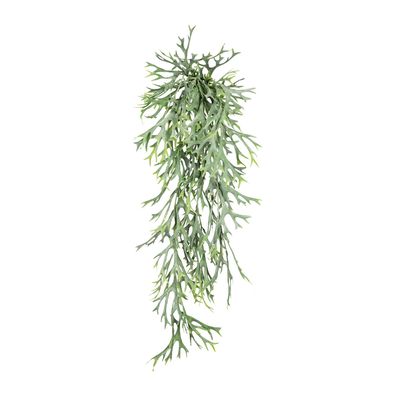 2er Set Geweihfarnhänger 75 cm – Grüne Kunstpflanzen für Ihr Zuhause