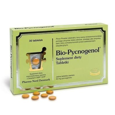 Pycnogenol Plus - Hochwertiges Bio-Nahrungsergänzungsmittel - 30 Tabletten