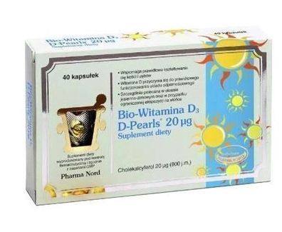 Hochdosierte Vitamin D3 Perlen, 40 Kapseln