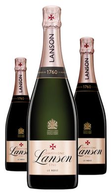 3 x Lanson Le Rosé Champagne