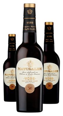 3 x González-Byass Matusalem Oloroso dulce halbe Flasche