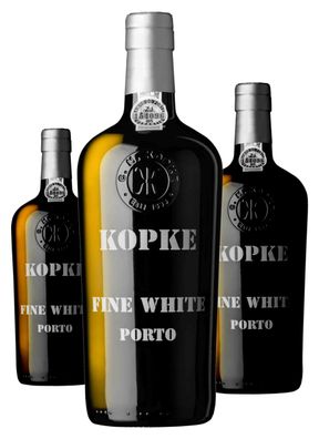 3 x Kopke Fine White Port