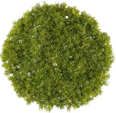 Islandmoos Matte Ø 40 cm - Grüne Kunstpflanze, pflegeleicht, schwer entflammbar