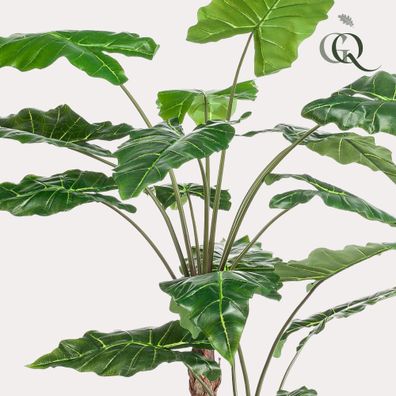 Kunstpflanze Alocasia Frydek - 180 cm hohe, immergrüne Dekoration für Ihr Zuhause