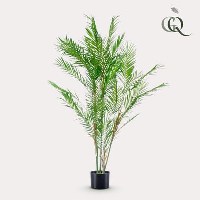 Kunstpflanze Chamaedorea Elegans - 120 cm Bergpalme für tropische Atmosphäre im Zuhau