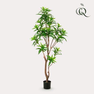 Kunstpflanze Dracaena Drachenbaum 155 cm - Immergrün und pflegeleicht für Ihr Zuhause