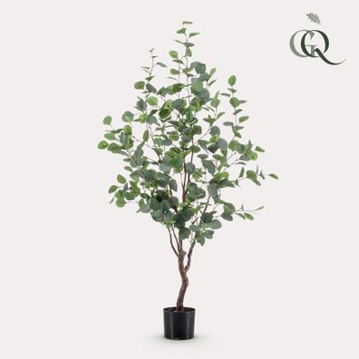 Kunstpflanze Eucalyptusbaum (Blauer Gummibaum) 120 cm - Elegante Deko für Zuhause und