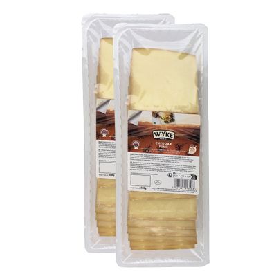 Food-United smoked Cheddar Käse 20 Scheiben geräuchert 500g WYKE Rauchkäse