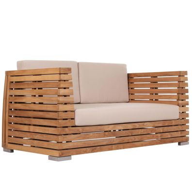 Outdoor Sofa Picardie 2-Sitzer Teak Massivholz