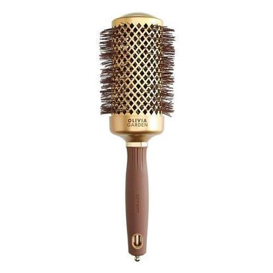 Olivia Garden Expert Blowout Rundbérste, Gold/Braun, 55mm - Profi-Haarbérste fér Föhn