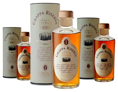 3 x Sibona Grappa Riserva Botti da Sherry