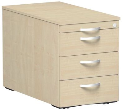 Gera Rollcontainer mit 3 Metall-Schubfächern und Utensilienschubfach, Metall-Rolls