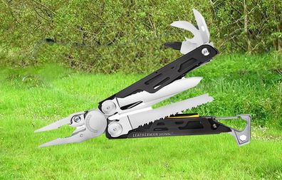 NEU Leatherman Multitool Signal 19 Werkzeuge für Fischen Angeln Wandern Trekking