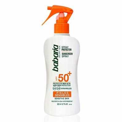 Babaria Sunscreen Spray For Sensitive Skin Spf50 200ml