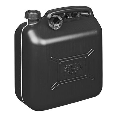Benzinkanister 20L Kunststoff schwarz UN-geprüft