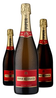 3 x Piper-Heidsieck Brut Champagner