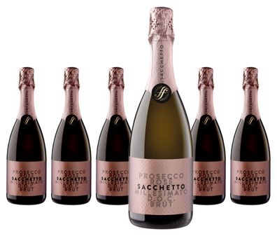 6 x Sacchetto Rosé Brut Prosecco DOC – 2023