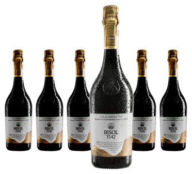 6 x Bisol Crede Brut Valdobbiadene Prosecco Superiore DOCG – 2022