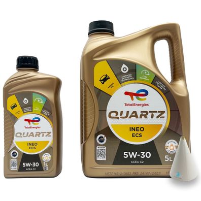 6 L Total Quartz Ineo ECS 5W-30 PSA Peugeot Citroen B71 2290 ACEA C2 Motoröl