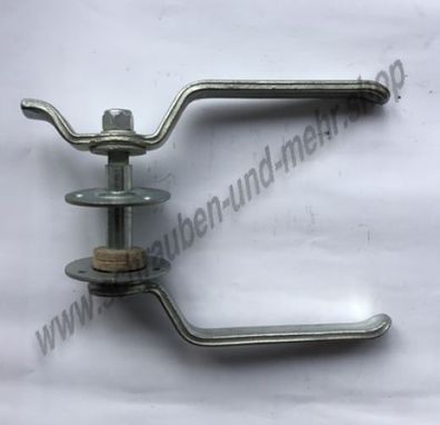 WSS Hebelverschluss Türverschluss mit gerader Zunge doppelt Schließblech