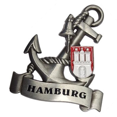 Kühlschrankmagnet Hamburg 3D Anker Wappen Magnet Souvenir