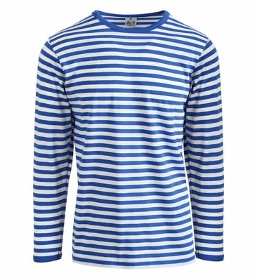 Fries Ringelpulli blau weiß Baumwolle