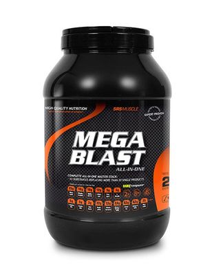 SRS Muscle Mega Blast All-in-one Produkt 1900g Wheyproteinisolat Pfirsich-Eistee