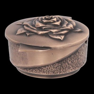 Verzierte Weihwasserschale aus Bronze Weihwasserschale Grab Weihbecken