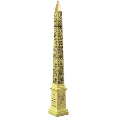 Ägyptischer Obelisk Ramses II. 20cm Place de la Concorde gelblich