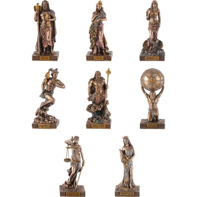 8er Set Miniaturen griechisch-römische Götter und Göttinnen