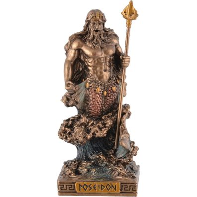 Miniatur Poseidon griechischer Gott des Meeres mit Dreizack