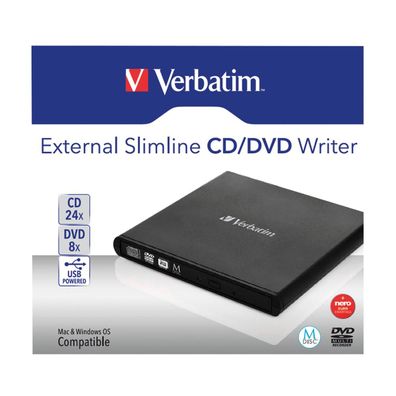Verbatim DVD Brenner 98938 USB 2.0 6x/8x/24x extern schwarz