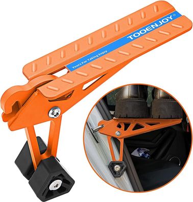 Tooenjoy Auto Pedal Türstufe, klappbarer Auto, hilft beim Autowaschen, Orange