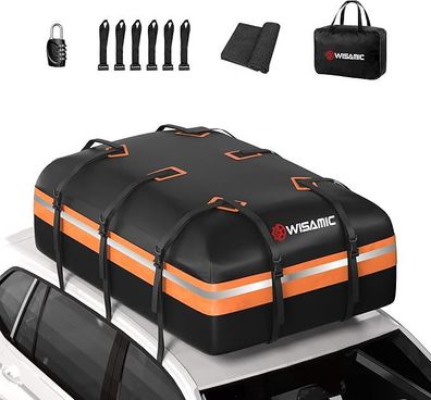 Wisamic Auto Dachbox 595L Dachtasche Dachkoffer Aufbewahrungsbox, 21 Kubikfuß