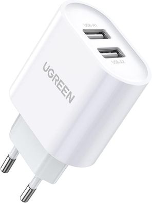 UGREEN USB Ladegerät 17W USB Netzteil 2-Port 3.4A Ladestecker