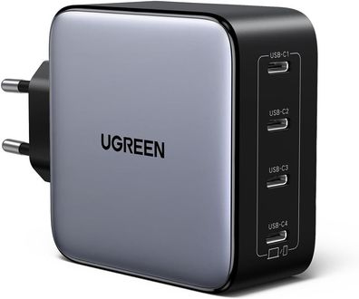 UGREEN Nexode 100W USB C Ladegerät mit 4X USB-C Ports GaN Netzteil Mehrfach 45W