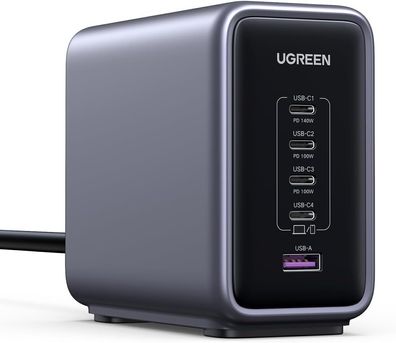 UGREEN USB C Ladegerät, Nexode 300W Charger PD 3.1 GaN Netzteil 5 Ports PPS